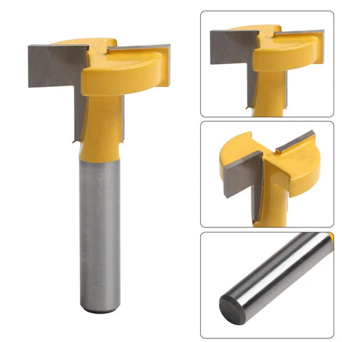 Premium Orange T-slot Milling Cutter With 8x27mm Straight Edge Carbide Blade For CNC Router, showcasing blade design.