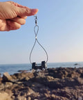 2 Pack Pro Grade Adjustable Tension Flat Line Release Clips For Fishing Kites Downriggers And Lines With Ball Bearing Swivel Thread On Corrosion Resistant Nylon Quick Release For Saltwater And Freshwater Angling, hand-held clip