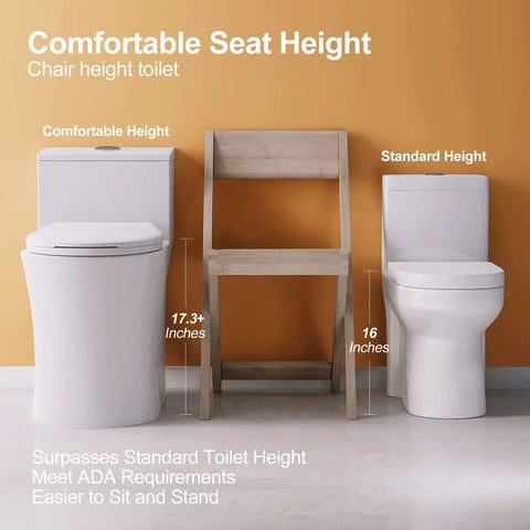 Compact One Piece Elongated Toilet With Dual Flush System And ADA Chair Height Tailored For Cozy Bathrooms Providing Smooth Operation And Quick Wipe Down Ease For Chill Daily Use And Smart Space Optimization