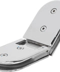Beefy 135 Degree Door Hinges For 8 To 12mm Glass, Gate Clamp Shower Door Bracket Hinge Plated Clip With Glass Clamp