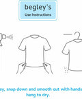 Diagram showing usage instructions for 3-In-1 No Iron Wrinkle Release, Static Cling Remover, Odor Eliminator And Fabric Refresher Spray.