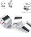 Bomei Pack Heavy Duty Aluminum Foil Tape For HVAC And Metal Repair Plus Air Ducts Sealing, 3 inch wide roll with easy peel backing.