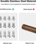 Solid Go To Allen Wrench And Quarter Inch Screws Accessory Kit Built Tough For Camera Rigging and Gear Mounting display of stainless steel screws durability