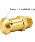 Heavy-Duty Brass Air Admittance Valve Kit Snag This Plumbing Drainage Powerhouse One-Way Vacuum Relief For G1/2 Or G3/4 Lines robust brass valve with rainproof design