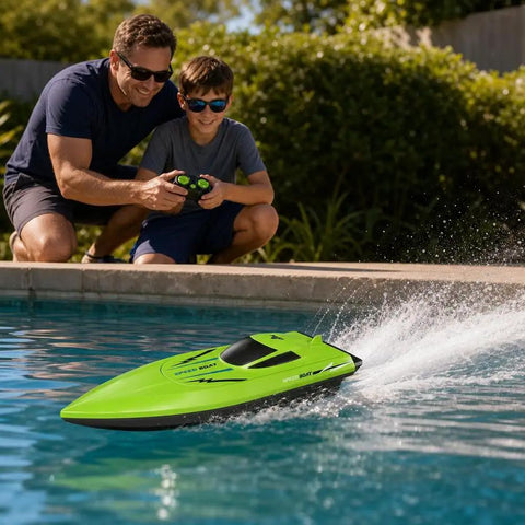 Ultra Fast Dual Motor RC Boat With 2.4GHz Remote For Lakes Pools And Ponds, Electric Racing Watercraft Delivers Sick Speed And Fun