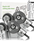 Turn Any Drill Into A Pro Sheet Metal Cutter With This Nibbler Kit That Delivers Burr Free Precision Cuts 3 To 5X Faster Than Normal Tools