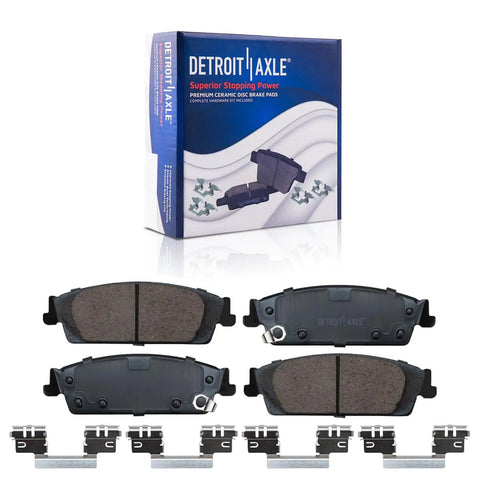Brake Kit With Drilled Rotors And Ceramic Pads For Chevy GMC Silverado 1500 Tahoe Yukon XL Suburban Escalade ESV