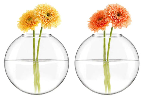 Hanging Glass Terrarium Planter Set Of 2 For Hydroponics And Air Plants, Oblate Vase Decor For Bathroom, Living Room And Office, Plants Not Included