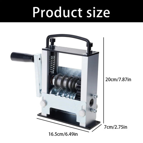 Adjustable Multi Hole Wire Stripper Tool With Hand Crank And Power Drill Mode Compatible For Efficient Cable Stripping Lightweight Aluminum Alloy dimensions 20cm x 16.5cm x 7cm