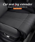 Premium Breathable Car Seat Leg Extender Cushion For Mini Electric Cooper Se Jcw Convertible in leather-style finish.
