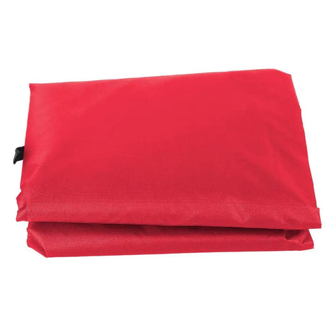 Folded red Three Seat Patio Swing Cushion Cover Replacement For Outdoor Hammock Durable 190T Polyester