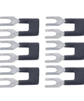Set of spade connectors from Fork Type Terminal Strip Jumper Block Barrier Electrical Crimp Easy Install Insulated Spade Wire Connector Cuttable
