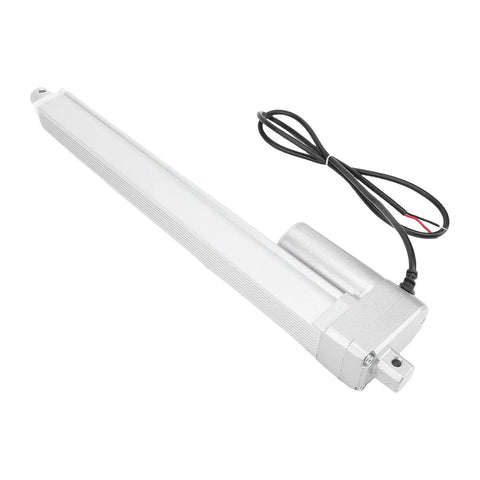 High Performance 12 Volt Linear Actuator With Heavy Duty 300mm Stroke And 330 Lb Load Capacity Featuring Waterproof I-P54 Build Plus Limit Switch For Electric Beds Sofas And Camera Stands, metal gear design.