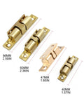 Different sizes of Double Ball Cabinet Door Catch With Adjustable Tension Roller Latch for small cabinets and cupboards.