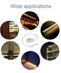 Mini PIR Motion Sensor Switch For DIY LED Lighting, Occupancy Sensor, showing applications in various lighting setups.