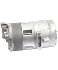 Heavy Duty Hybrid Ac Compressor Replacement For Bmw Rigs Crushes Blowing Hot Air Fast Fixes Worn Out Air Conditioning Units Precision Assembly Cuts Friction Uses 64529332199 Slick close-up view of silver AC compressor.