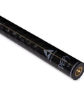 A Total Table Crusher Mcdermott G1702 Pool Billiard Cue Featuring Defy Carbon Fiber Shaft And 13 Millimeter Joint, close-up view of the carbon fiber shaft.