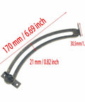 Bronze Lid Support Rods For Cabinets, 2 Pack Left And Right, Quiet Close Lids, Easy Install Hinge Shocks, 170 mm long