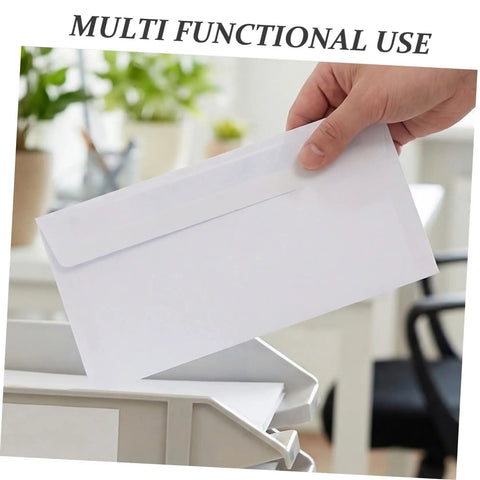 Hand holding White Pro-Grade Self-Sealing Security Mailing Envelopes 115mm X 225mm Confidential Business Letter Size