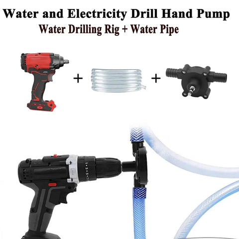 Drill Powered Water Transfer Pump Self Priming Portable Pump For Home Garage And Farm 30 To 40 Liters Per Minute Flow