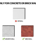 Concrete Wall Anchors For TV Wall Mount Installation Suitable For Concrete Or Brick Walls Durable Plastic Anchor Bolts 10x50mm White 6 Pack With Two Way Expansion For Increased Holding Power not for drywall, only concrete or brick walls illustration