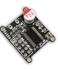 Compact Three Phase Brushless DC Motor Driver Board With DRV8313 For FOC Control SVPWM SPWM, top view of black circuit module.