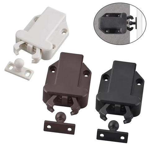 Various colored Magnetic Touch Latch for Cabinets and Doors One Piece Drawer Catch Open With Surface Tap Handle Free Setup