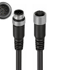 M12 8 Pin Waterproof Actuator Cable With Straight Male To Female Connector Shielded for industrial use