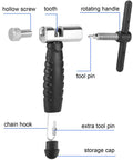 Beast Mode Bike Chain Tool And Chain Breaker For Easy Rusty Chain Cutting Universal 6-12 Speed Compatibility with labeled parts