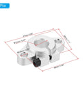 Dimensions of SHF12 Aluminum Linear Motion Rod Rail Clamping Guide Support Kit For 12mm Shaft showing measurements