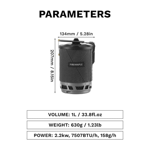 Backpacking Camp Stove With Advanced Heat Exchange For Fast Boil Times Up To Thirty Percent Faster Ultra Lightweight And Compact