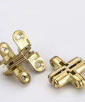 Hidden Zinc Alloy Concealed Hinges For Doors And Walls Set shown in a detailed close-up view, emphasizing the adjustable anti-rust design.