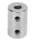 Cylindrical steel coupler from 5Pcs CNC Motor Jaw Shaft Coupler Set Anti Burr Universal Shaft Coupling Durable Steel With Smooth Edges