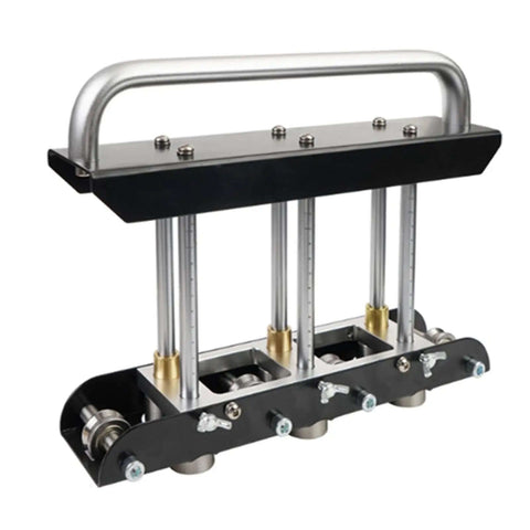 Three-Station Roller Bender For Sheet Metal 0.3-1.0 mm Folding 13-130 mm Bends 90 Degree Angle Standing Seam Roofing Tool