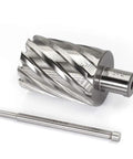 Premium HSS Annular Cutter With Weldon Shank Fits Magnetic Drills and Mill Machines, 44mm steel cutter for precise metal work.