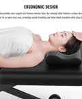 Dolonm Heavy Duty Electric Massage Table With Adjustable Lift And Backrest, featuring ergonomic neck support and memory foam pillow.