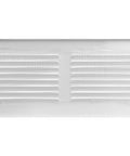 Scratch Resistant White Metal Vent Cover 8x4 Inch 5 Pack Louvered Duct Grille With Built In Mesh Screen Wall Or Ceiling HVAC Vent Register
