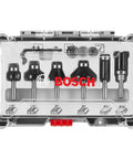 RBS006TES 6 Piece Carbide Tipped Trim and Edging Router Bit Set For Fine Finishing In Soft And Hard Wood And Wood Composites