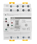 Dual Power Transfer Switch Auto And Manual Mode With Over And Under Voltage Protection Solar Ready Uninterruptible Power Supply DIN Rail Mounted 4 Pole 63A AC 110V front view