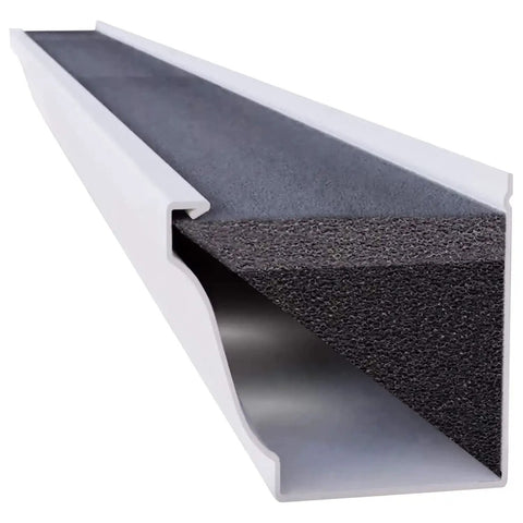 Foam Gutter Guard K-Style Gutter Filter Insert 6 Inch Surface Coated for Year Round Leaf Protection plus Easy DIY Installation