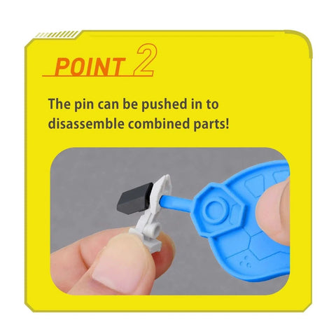 Parts Separator Tool For Hobby Model Kits, Glue-Free Assembly, easy disassembly with blue handle and pin insertion