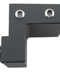 Flat Rail Roller Stop For Sliding Barn Doors In Aluminium Alloy Black Finish 1 Set Includes 2 Plugs With Allen Screws And Small Wrench Damping System Reduces Noise For Track Width About 1.57 Inches And Thickness 0.24 Inches