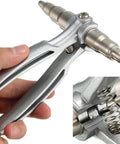 Universal Copper Pipe Expander Hand Tool For Refrigeration And HVAC Swaging with auto reset hinge design in close-up view