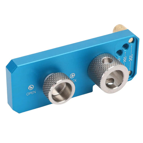Heavy Duty Aluminum Profile Hole Punch Kit With Precise M6 M8 Step Drill Bits And Positioning Guide, blue aluminum tool