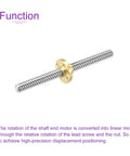 Pro Grade 100mm Fully Threaded Lead Screw Kit with Brass Nut T8x8mm for 3D Printers and CNC Machines, shown in function view