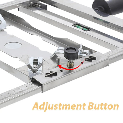 Rock Solid Heavy Duty Adjustable Stainless Steel Support Stand With Precision Edge Guide Locator For Wood And Metals engineered sharp adjustment mechanism