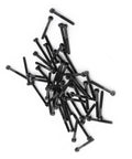 A pile of M3 Hex Socket Head Cap Screws 30mm Grade 12.9 Alloy Steel Partial Thread Allen Bolts 50 Pack on white background.