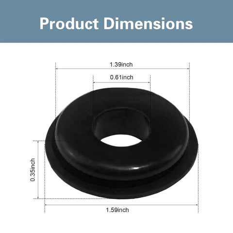 20 Pack Glad Hand Seals For Semi Trucks And Trailers Rubber Black Gasket Seals And Elastic Grommets Product Dimensions