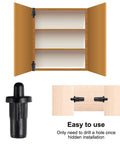 No Sweat Cabinet Door Repair Pins 36 Pc Plastic Damper Pivot Rods With Spring Loaded Axis for kitchen cabinet showing hinge and use guide.