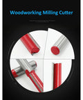 Must-Kill 1/2 Inch Shank Flush Trim Router Bit For Woodworking Pros showing detailed views of heavy duty alloy cutter.